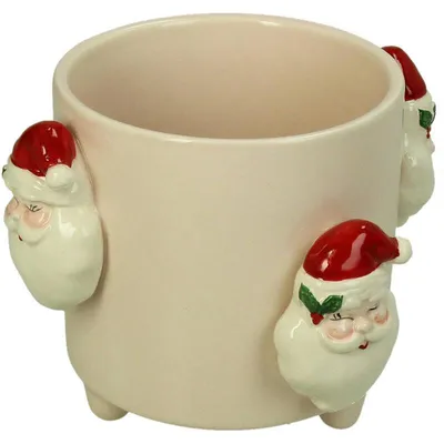 Produktbild von Blumentopf Weihnachtsmann - Mehrfarbig - 12,5 x 11,7 x 11 cm