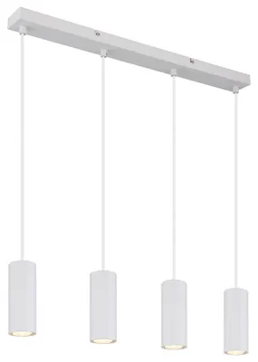 Produktbild von LED Hängeleuchte, weiß matt, 4 flammig, H 120 cm