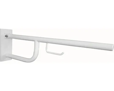 Obrázek produktu pro Sklopný úchyt HELP 850 mm s držákem na toaletní papír bílý