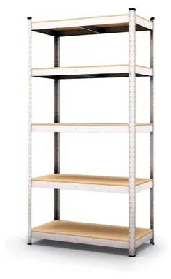 Produktbild von Lagerregal für Keller und Werkstatt, Schwerlastregal 180 x 90 x 30 cm (B/H/T) 875 kg
