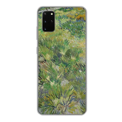 Produktbild von MuchoWow® Handyhülle Schutzhülle Hülle für Samsung Galaxy S20 Plus Grasige Wiese mit Blumen und Schmetterlingen - Vincent van Gogh Silikon Softcase Handy Hülle - Hartschale