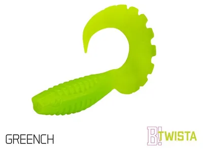Obrázok produktu pre DELPHIN TWISTA UV, gumové nástrahy, 8 cm, GREENCH, 101003905