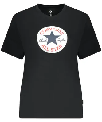 Produktbild von Stylisches Damen Kurzarm T-Shirt in Schwarz mit Logo-Druck
