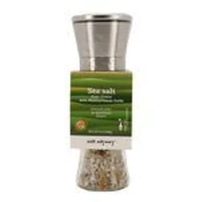 Gewürzmühle Salt Odyssey | Griechisches Meersalz mit mediterranen Kräutern | 160 g Mühle