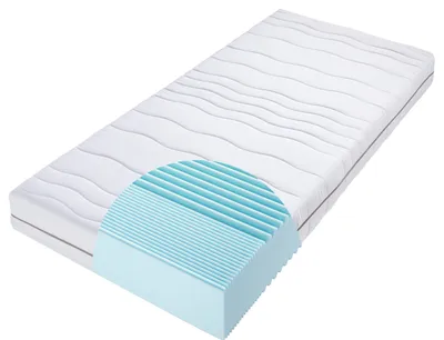 Produktbild von Kaltschaummatratze BeCo Selection, Testurteil  (1,4)* 14 cm oder Luxushöhe 22 cm, Schlafkomfort ergonomisch, Härtegrad H3 medium mittelfest - Größe: 90 x 200 cm,Höhe:14 cm Komfort
