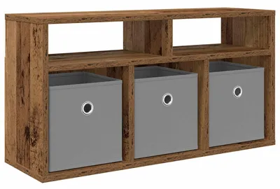 Image de Meuble bas à tiroirs en bois ancien 72 x 22,5 x 38 cm