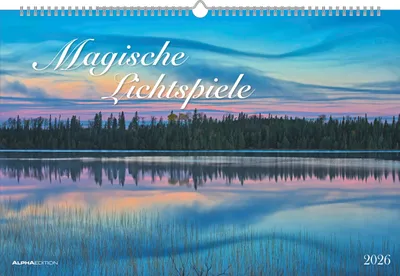 Produktbild von ALPHA EDITION - Magische Lichtspiele 2026 - Bildkalender 49,5×33 cm, Wandkalender mit 12 Monatsmotiven, brillante Naturfotografie & Lichtstimmungen,, für Natur- & Kunstliebhaber