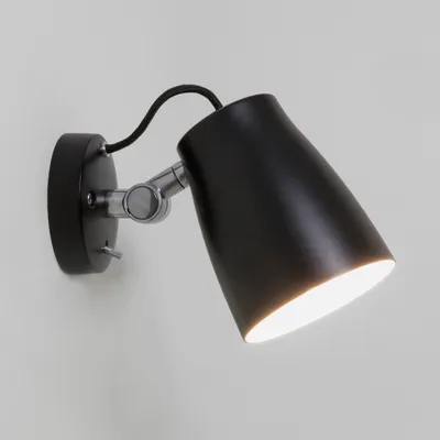 Produktbild von Astro Atelier - 1 Licht Innenwandleuchte Matt Schwarz, E27