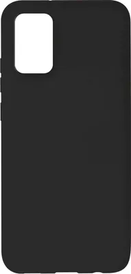 Produktbild von Avizar, Halbsteife Silikon Handyhülle für Samsung A02s, Soft Touch, Schwarz