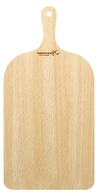 Produktbild von Langer Pizzaschieber aus Holz, Serviertablett und Schneidebrett, 23 x 38 cm