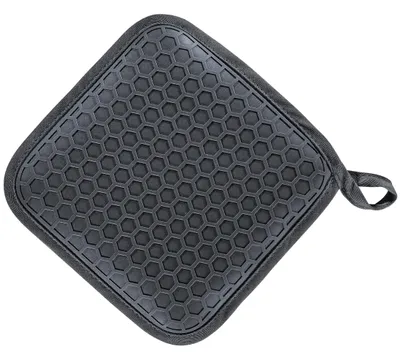 Topflappen-Set Silikon 2er-Pack hitzebeständig 250 °C 19,5 cm schwarz