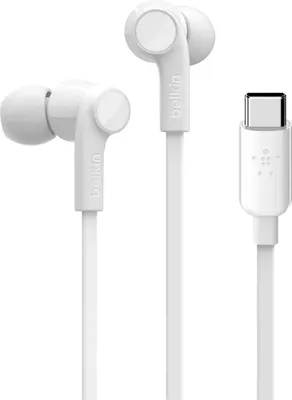 Obrázek produktu pro Belkin ROCKSTAR, Kabel, Hovory/hudba, Sluchátka, Bílá