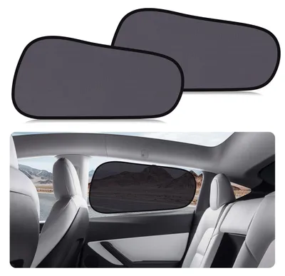 Produktbild von Sonnenschutz für Autos – UV-Schutz – Sonnenschutz für Babys – Selbstklebende Sonnenblende für Autofenster – Verdunkelung für Heckscheibe – Set mit 2 Stück