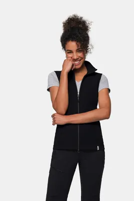 Produktbild von HAKRO Damen Fleeceweste ECO 247, schwarz, M