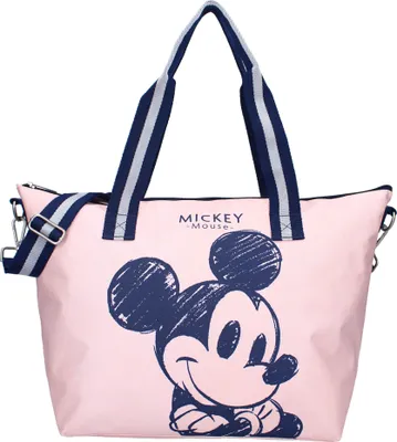 Produktbild von Disney Mickey Mouse Shopper – stylische Tasche in Rosa mit großem Motiv