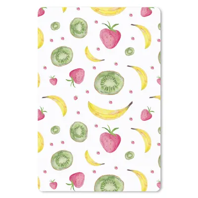 Produktbild von MuchoWow® Mauspad Mousepad Obst - Aquarell - Weiß 18x27 cm - Mousepads - Maus Mat - Pad - Mausunterlage