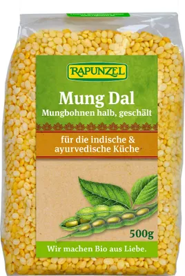 Image de Rapunzel Mung Dal Haricots mungo semi-décortiqués 500 g