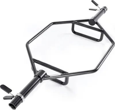 Produktbild von Trap Bar Hexagon Hantelstange Langhantel - 50mm 360kg Tragkraft - Rutschfester Griff für Gewichtheben und Krafttraining - Heimfitnessstudio Ausrüstung für Kniebeugen, Kreuzheben, Schulterdrücken