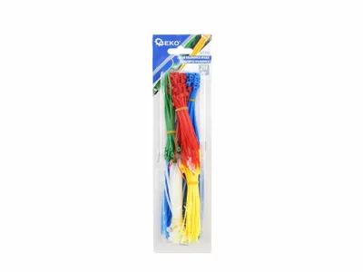 Produktbild von Ein Set mit 250 farbigen Nylon-Kabelbindern (80 Stück)