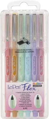 Immagine prodotto di Marvy Uchida Marvy Uchida Le Pen Flex Set Pastello 6 pezzi