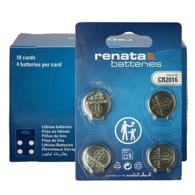 Image de 40 piles RENATA CR2016 ( 10 x Blister de 4 )
