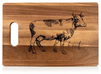 Obrázok produktu pre Krájacie dosky z dreva - 36 x 24 cm - Hnedá