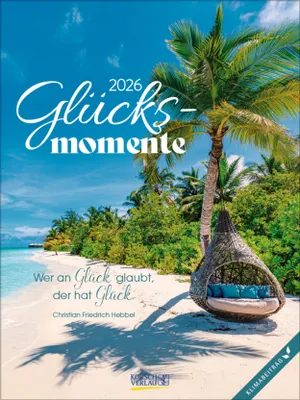 Produktbild von Wandkalender Glücksmomente 2026 Format 24x32 cm: Foto-Wochenkalender mit Platz für Notizen:. Klimaneutrale Herstellung.