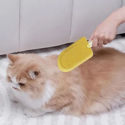 Produktbild von Katzenkamm - Fellpflegebürste für Hauskatzen - langhaarige Katzenbürste für den Fellwechsel