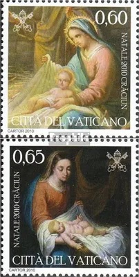 Produktbild von Briefmarken Vatikanstadt 2010 Mi 1686-1687 (kompl.Ausg.) gestempelt Weihnachten Gemälde