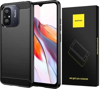 Zdjęcie produktu dla Etui ochronne SPACECASE Carbon do Redmi 12C black