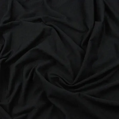 Produktbild von Jersey Stoff einfarbig schwarz
