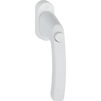 Produktbild von HOPPE Fenstergriff LIÈGE - Druckknopf, Vierkant 7 x 37 mm, Alu weiß