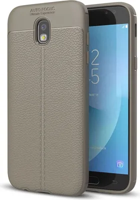 Produktbild von Handy Hülle Schutz Case für Samsung Galaxy J7 2017 Cover Rahmen Etui Grau
