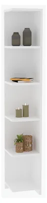 Produktbild von Tufillo - Bücherregal, 25x25x160h cm Weiß, 5 Einlegeböden