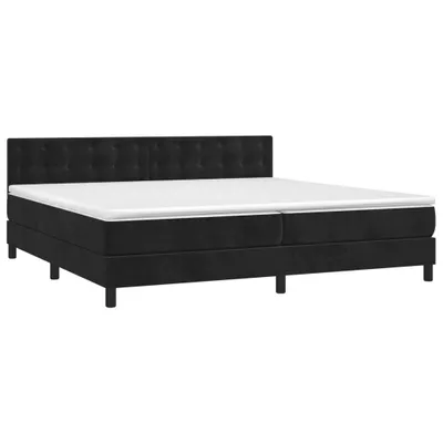 Obrázok produktu pre vidaXL Boxspring posteľ s matracom čierna 200x200 cm Velvet