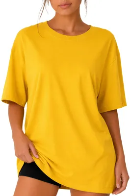 Produktbild von Reichstadt Damen Oversized T-Shirt 24RSW058 Yellow L