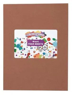 Obrázek produktu pro Colorations - Pěnové listy hnědé, 10 ks.