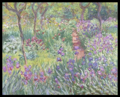 Obrázok produktu pre Plakát 50x40cm Umelcova záhrada v Giverny, Monet Vintage