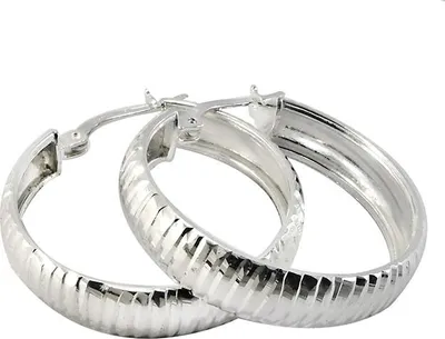 Produktbild von Ohrringe aus 925 Sterling Silber Glare878, 31 mm Höhe, 28,5 mm Breite