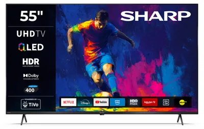 Produktbild von Sharp 55HM5745E QLED Fernseher 55 Zoll Smart TV by TiVo 4K UHD Fernseher mit HDR Dolby Vision (2026)