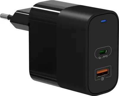 Produktbild von felixx 65W GaN PD Reiselader, USB-C + USB-A, Schwarz