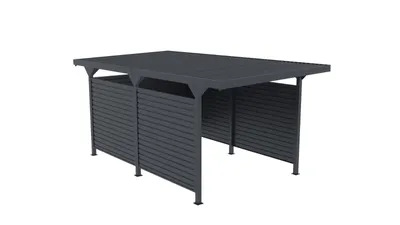 Zdjęcie produktu dla Wiata samochodowa Komplet z Blachami Bocznymi garaż Carport 549 x 287 x 238 cm