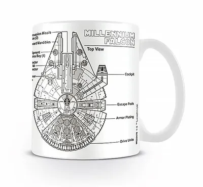 Produktbild von Tazza Star Wars (Millennium Falcon Sketch)