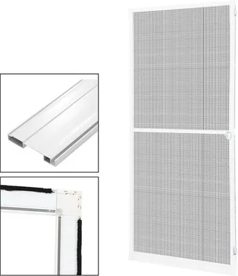 Obrázok produktu pre Sieť proti hmyzu 120 x 210 cm – Hliníková sieť proti komárom – Sieť proti komárom – Sieť proti hmyzu zo sklenených vlákien – Ochrana proti hmyzu – Sieť proti hmyzu