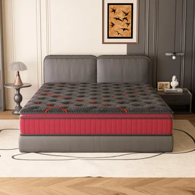 Image de DEWINNER Matelas 160x200 cm, Épaisseur 30 cm, Mousse à Mémoire de Forme, Ressorts Ensachés, 7 Zones Ergonomiques, Hybride, Fermeté Moyenne