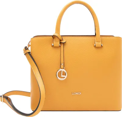 Produktbild von L.CREDI Handtasche Umhängetasche Maxima Handle Bag Amber senfgelb
