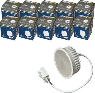 Immagine prodotto di Modulo LED per faretti da incasso Flat 5W produce 40W 400 lumen 120° di apertura del fascio 3000K-4000K Set dimmerabile19025