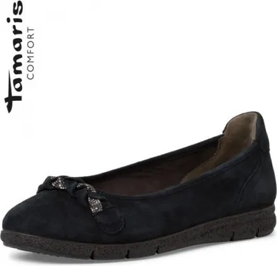 Produktbild von Tamaris Comfort Damen Ballerinas in Blau, Größe 40