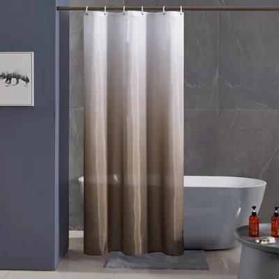 Obrázok produktu pre Sprchový záves 100x200cm Polyester odolný voči plesniam Vodotesný biely Taupe