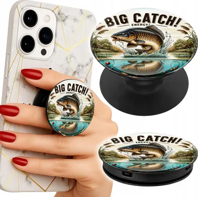 Image de Support pour téléphone portable Popsocket Patterns de pêche Canne à pêche